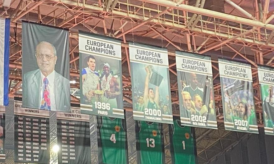 Παναθηναϊκός: Ξανά στην οροφή του Telekom Center το λάβαρο του Μποντιρόγκα